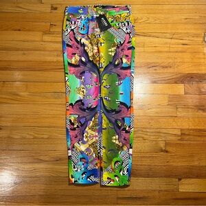 Crazy Design Vintage Versace Versus Women’s Rainbow Graphic Jeans